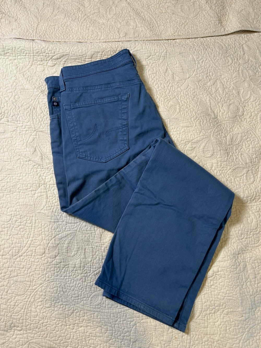 Ag Adriano Goldschmied Men's Blue Chinos 36x32